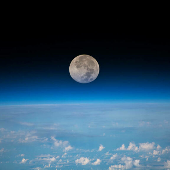 Moon from iss